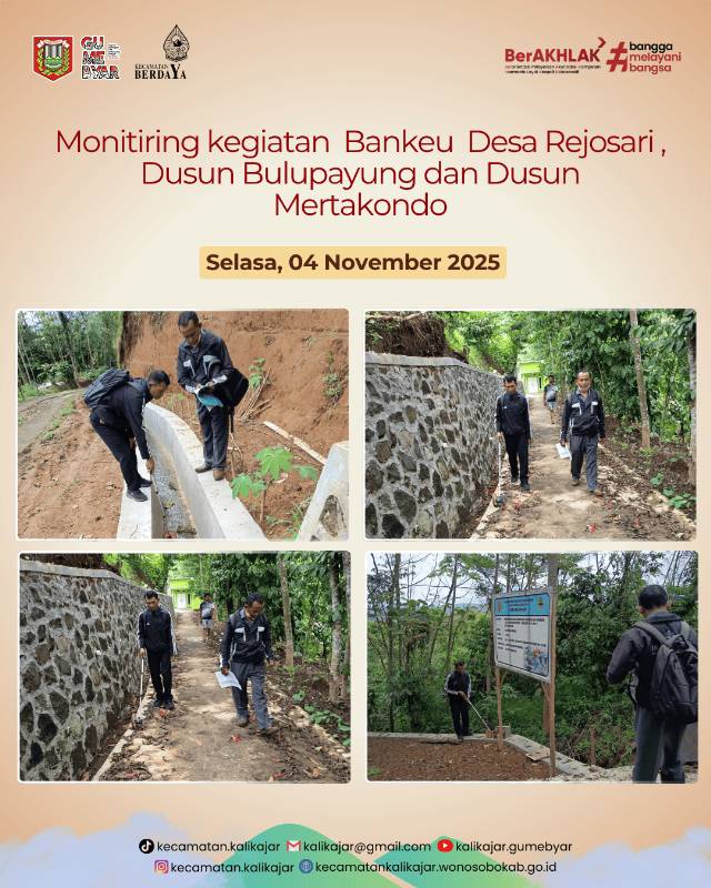 Monitoring Bankeu Desa Rejosari: Pengawasan Efektif untuk Pembangunan Desa yang Transparan